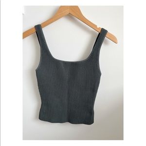 BABATON SCULPT KNIT SQUARENECK TANK XS